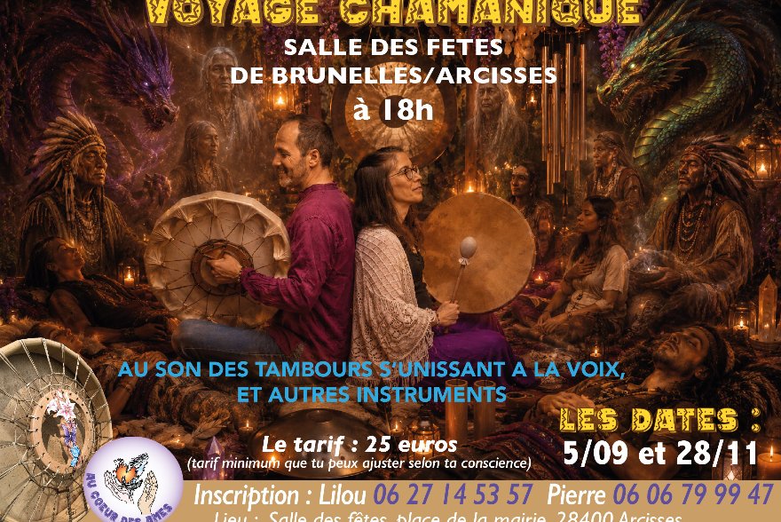 Voyage chamanique au son des tambours et autres instruments