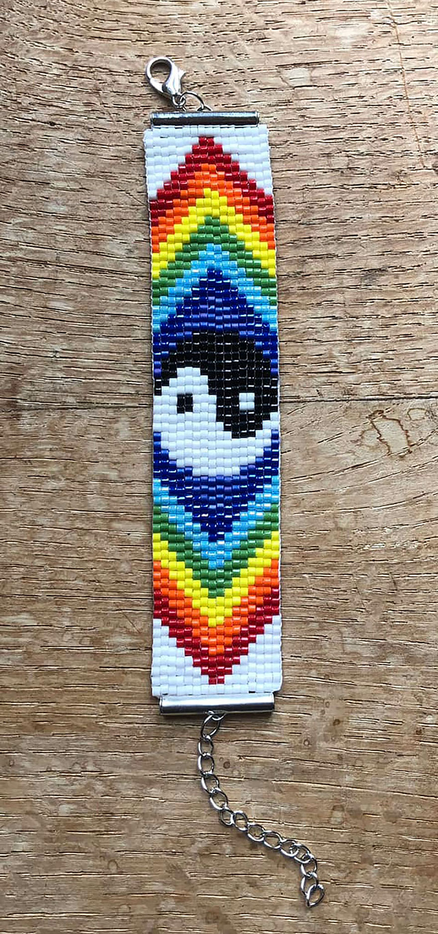 Bracelet en perles Miyuki Yin Yang couleur (bracelet 4)