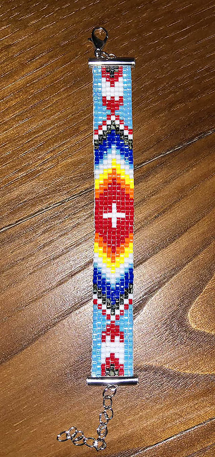 Bracelet en perles Miyuki Chakras (bracelet 6)