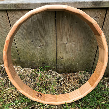 Cadre en chêne pour fabrication de tambour