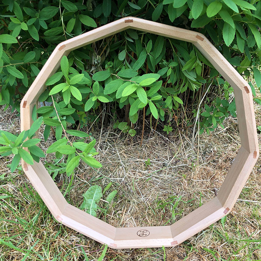 Cadre en hêtre pour fabrication de tambour