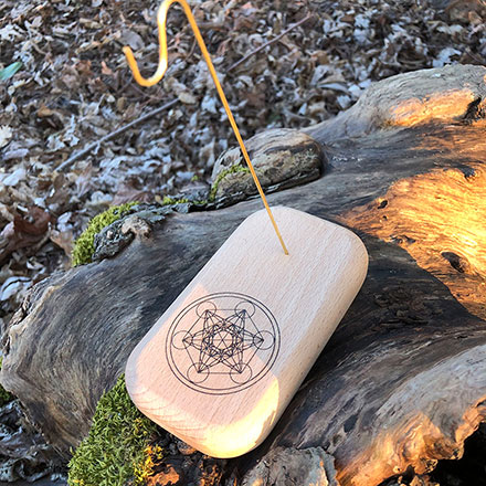 Porte-pendule Métatron en chêne (porte-pendule 2)