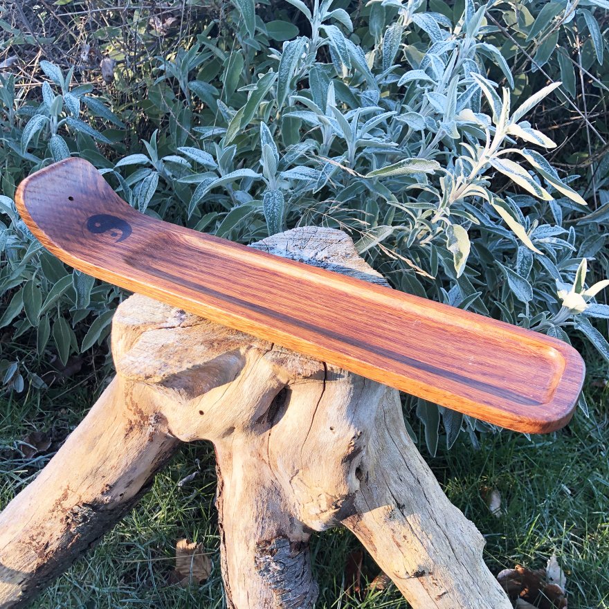 Porte-encens en chêne (porte-encens 2)