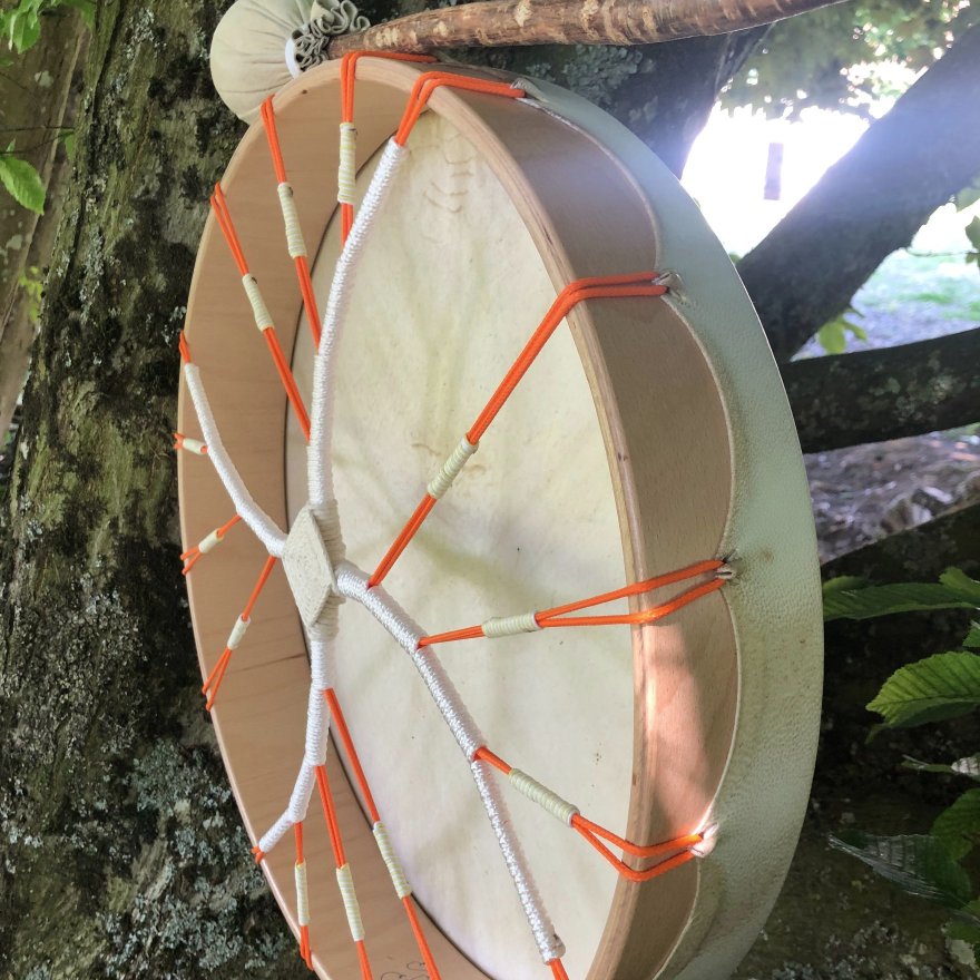 Tambour tissé Feu soleil (tambour 33)